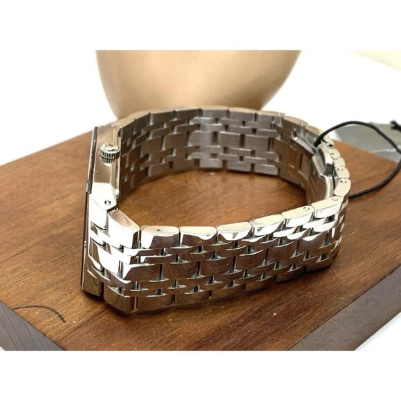 Bulova Men's Watch 96D145 Diamond Black Dial Silver Stainless Steel Quar… - Picture 9 of 14